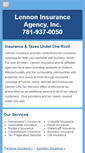 Mobile Screenshot of lennoninsurance.com