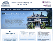 Tablet Screenshot of lennoninsurance.com